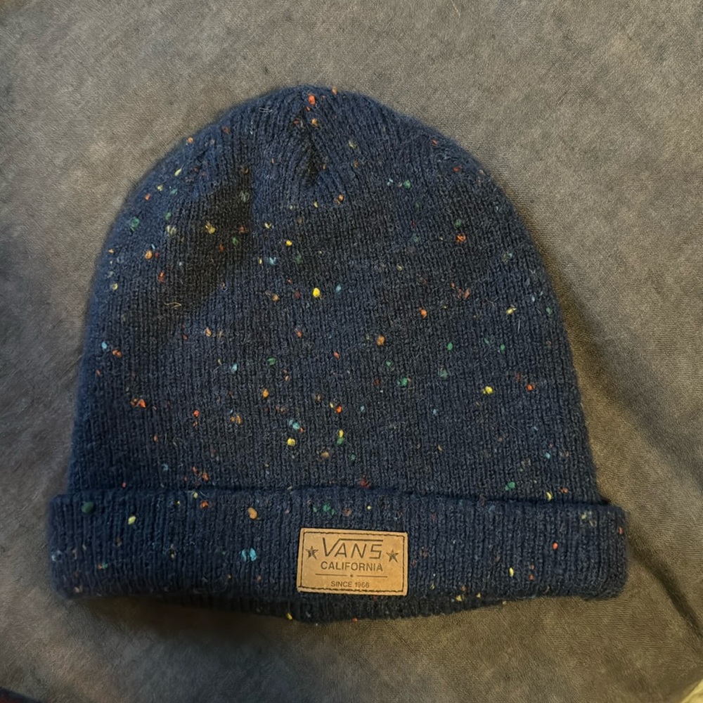 Vans Navy Speckled Beanie - Vans California
